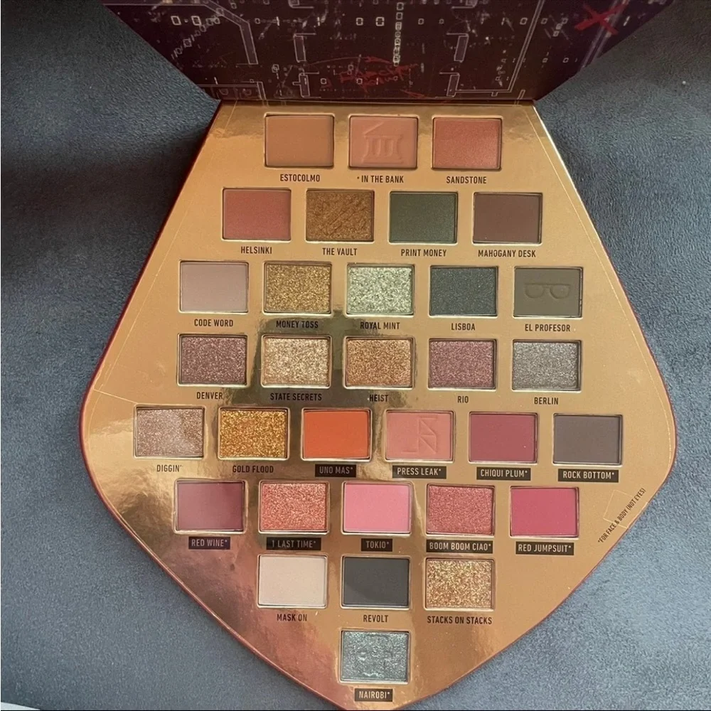 RARE NYX x Money Heist (La Casa de Papel) 32 Pan Mask Eyeshadow Palette